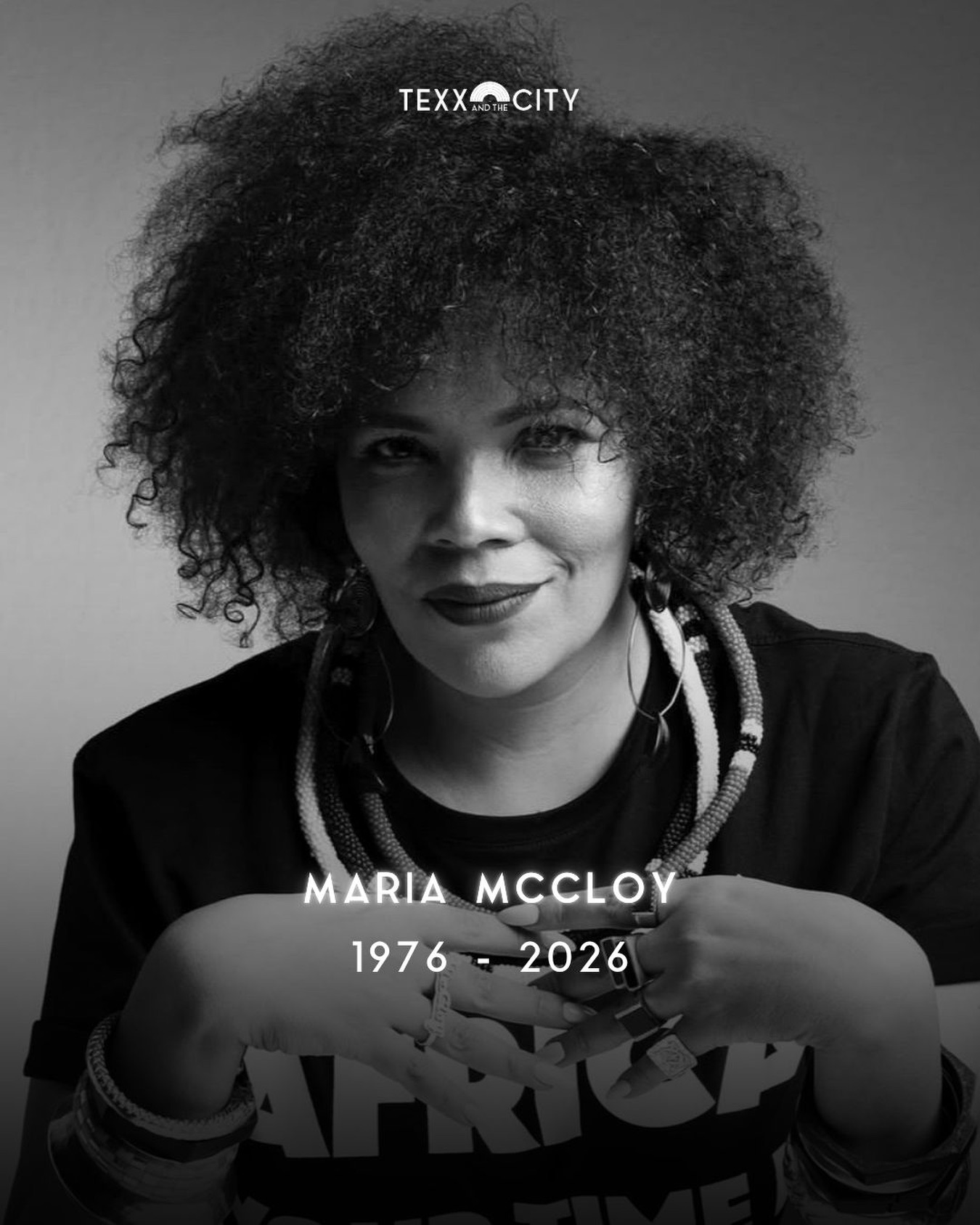 Yesterday we lost @MariaMccloy, one of the most genuinely beautiful souls, a media and creative doyenne who we frequently had the pleasure of working with over the years at TATC. Maria was a champion of South Africa’s creative industry and will be remembered fondly as an integral part of the scene she so dearly loved. Our heartfelt condolences go out to her nearest and dearest during this difficult time. #RIP